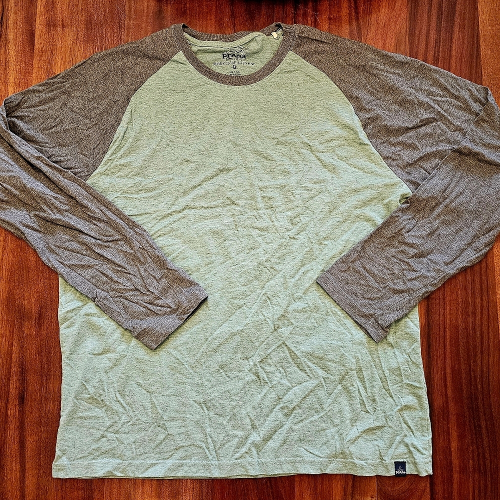 Prana Light Green Casual Shirt